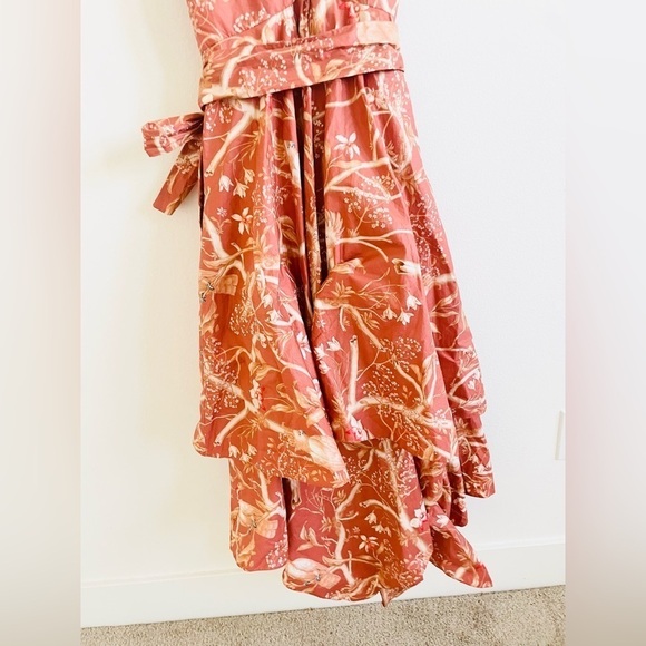 JOHANNA ORTIZ Cacatua belted layered floral-print cotton-poplin midi dress 6 - Picture 11 of 13